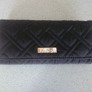 Vera Bradley Trifold Wallet in Classic Black NWT